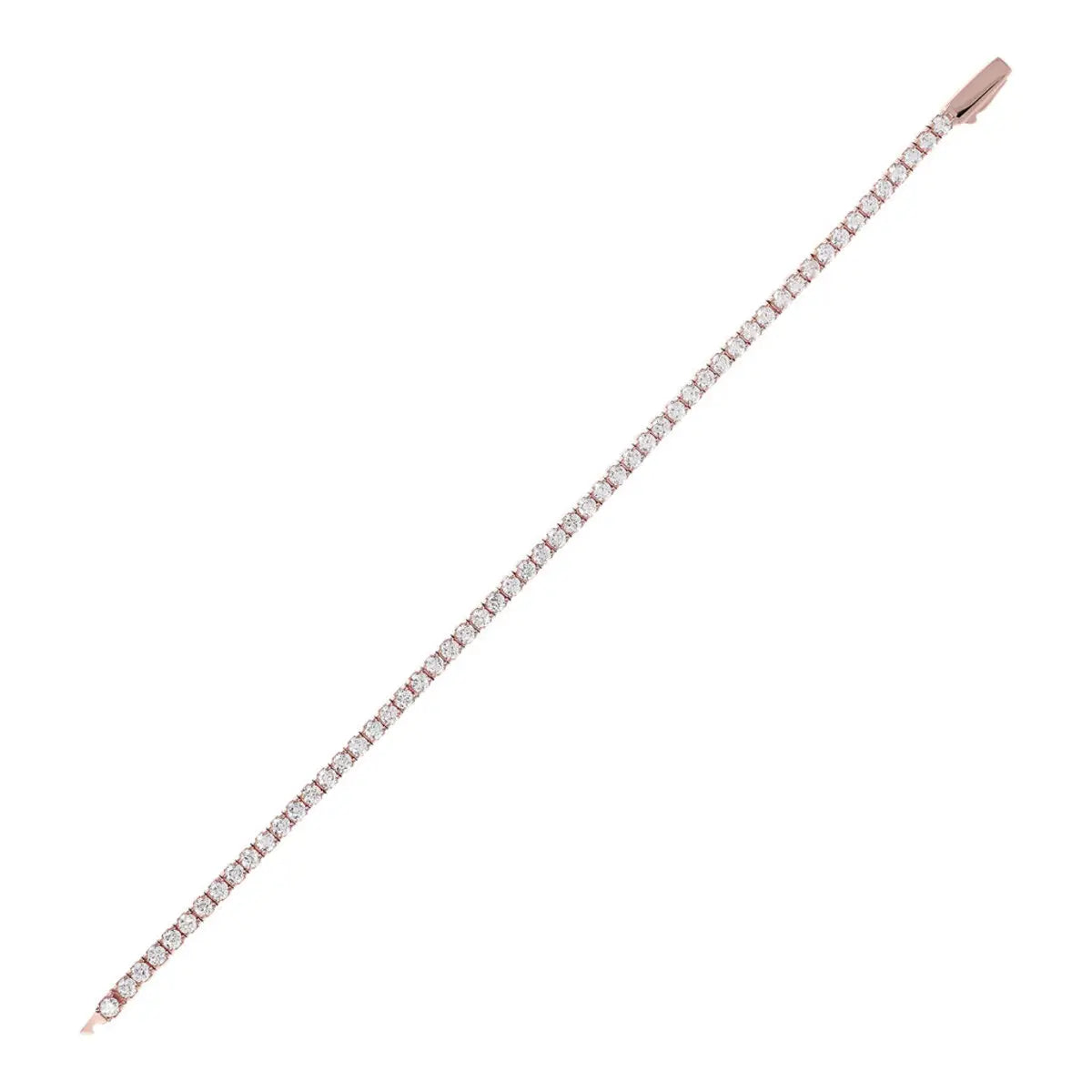 Tennis bracelet with cubic zirconia