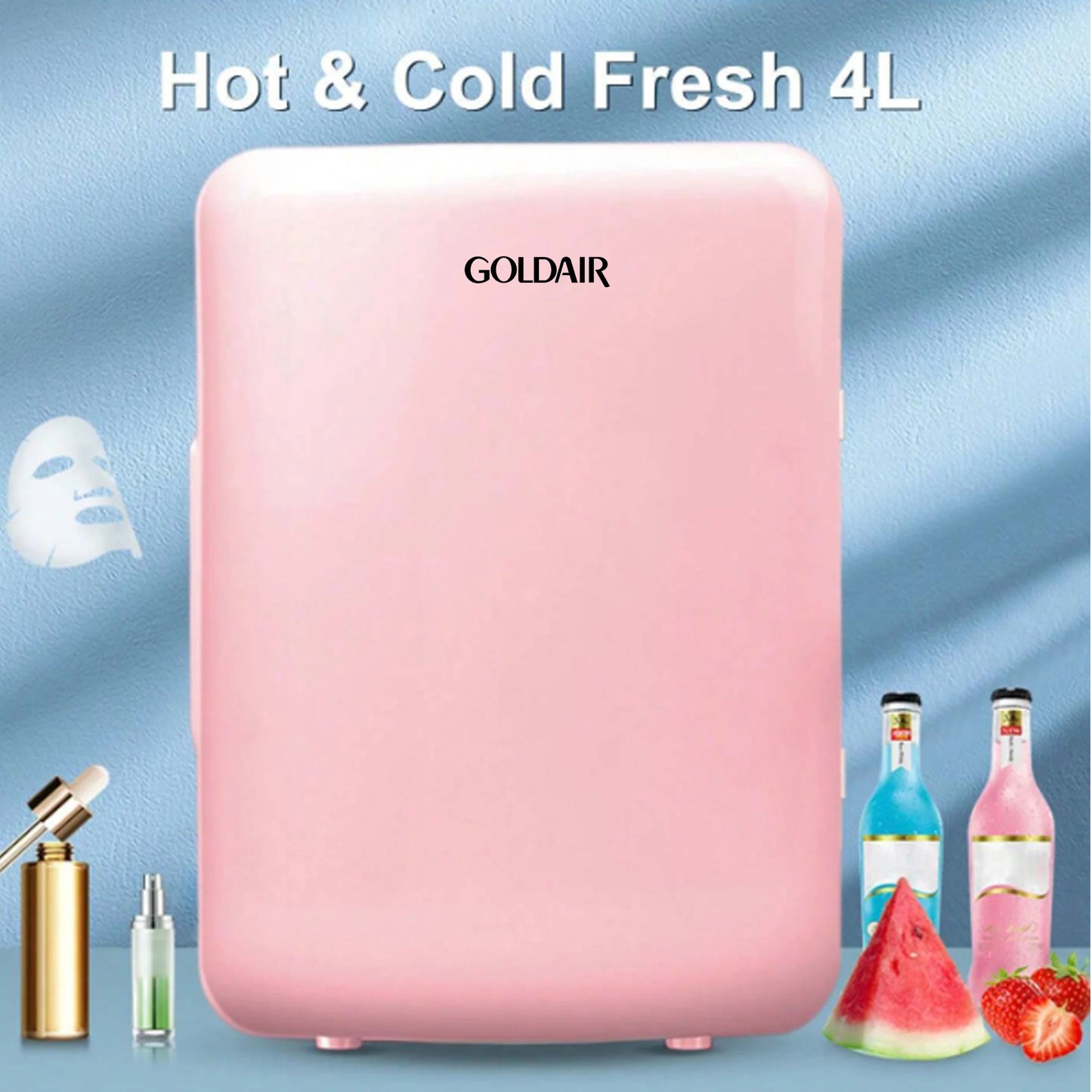 4Lt Mini Cooler Pink