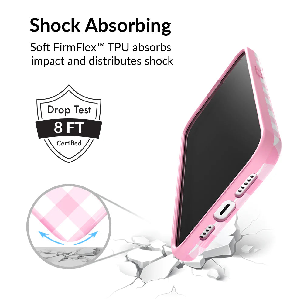 Baby Pink Gingham Iphone Case