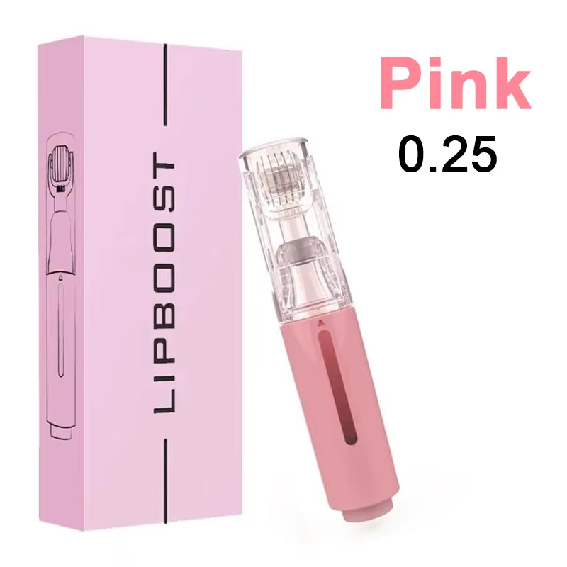 Pink 105 Microneedling Pen Serum Applicator Derma Roller Lip Plumper Beard Hair Growth Facial Skin Care Portable Beauty Tool