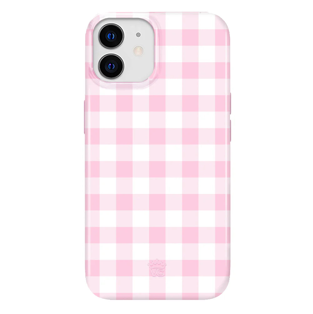 Baby Pink Gingham Iphone Case