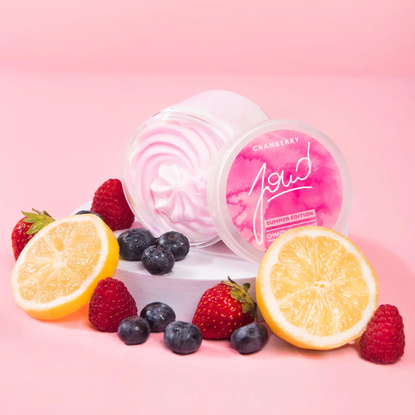 Geschaumte Shea-Butter mit Cranberry