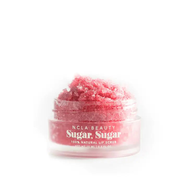 Sugar Sugar lip scrub with pink champagne scent