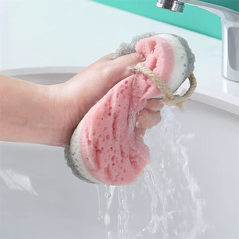 1PC Sponge Bath Ball Shower Rub for Whole Body Exfoliation Massage Brush Scrubber Body Brush Sponge Brush Bathroom Accessories