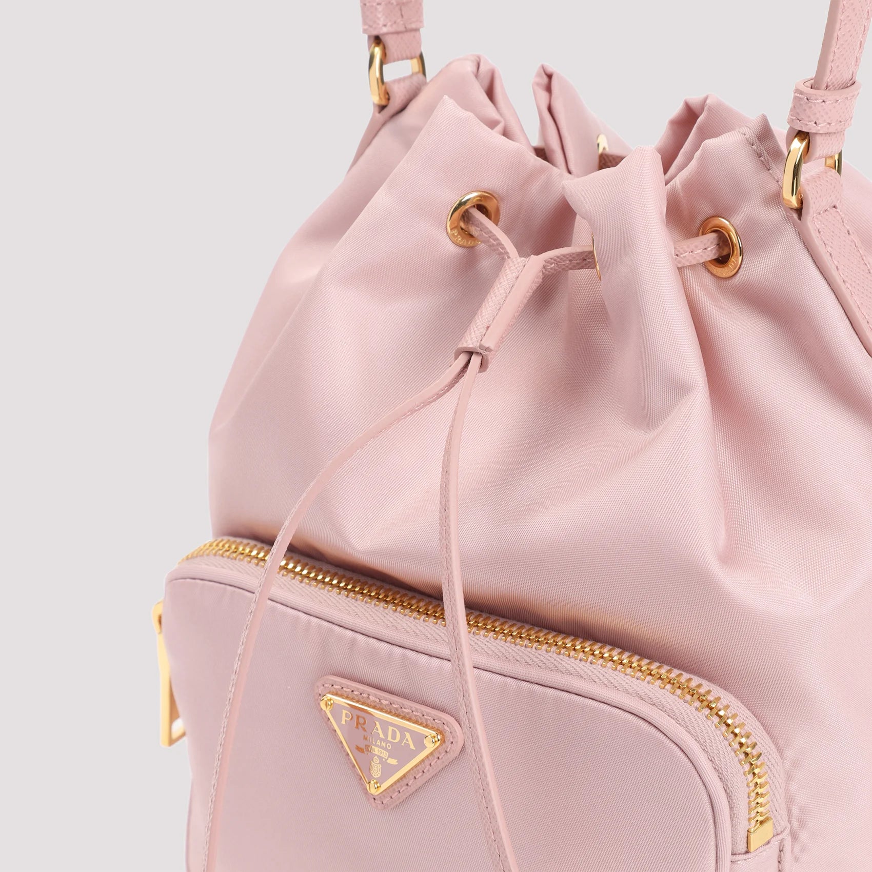 PINK RE-NYLON BUCKET BAG