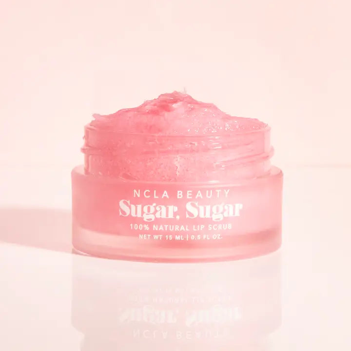 Sugar Sugar lip scrub with pink champagne scent