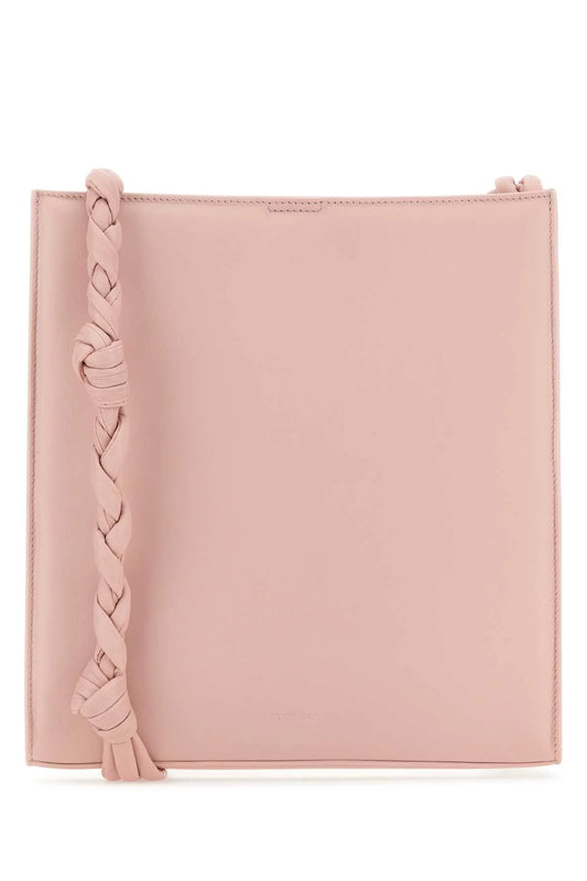 PINK LEATHER TANGLE SHOULDER BAG