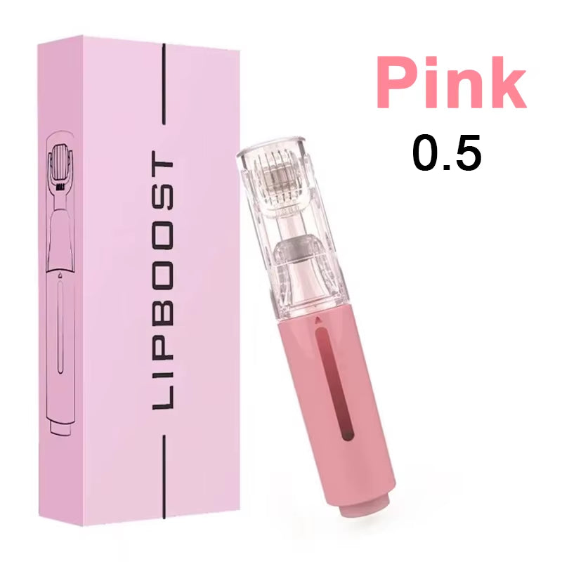 Pink 105 Microneedling Pen Serum Applicator Derma Roller Lip Plumper Beard Hair Growth Facial Skin Care Portable Beauty Tool