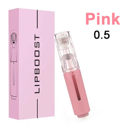 Pink 105 Microneedling Pen Serum Applicator Derma Roller Lip Plumper Beard Hair Growth Facial Skin Care Portable Beauty Tool