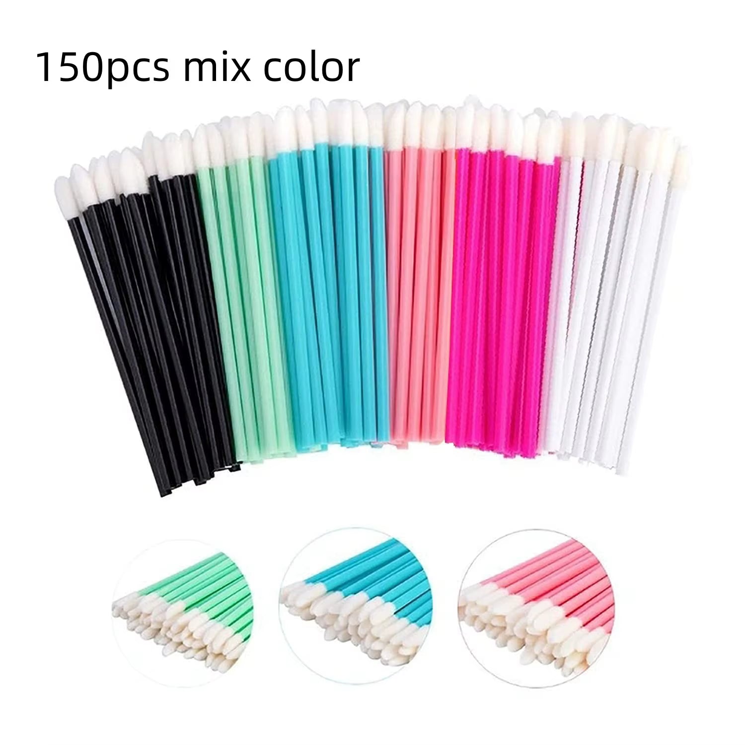 50/150 Pcs Disposable Lip Brush Makeup Brushes Pen Lipstick Mascara Wands Brush Cleaning Eyelash Cosmetic Brush Applicators