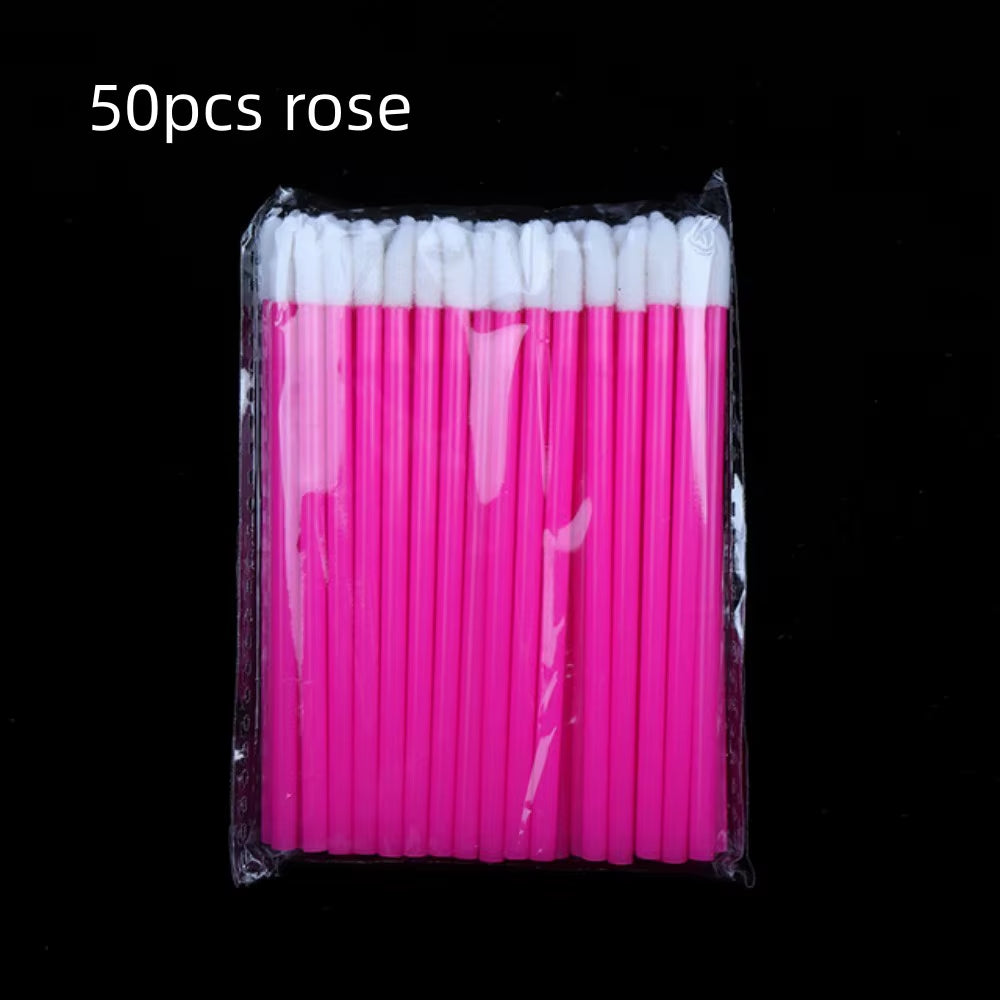 50/150 Pcs Disposable Lip Brush Makeup Brushes Pen Lipstick Mascara Wands Brush Cleaning Eyelash Cosmetic Brush Applicators