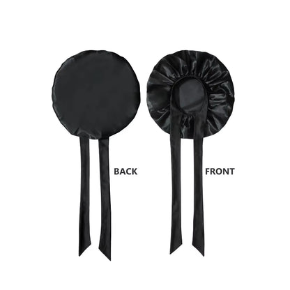 @@@@@Satin Bonnet Silk Bonnet Adjustable Bonne for Sleeping Hair Bonnet with Tie Band Bonnets for Women Men Satin Bonnet