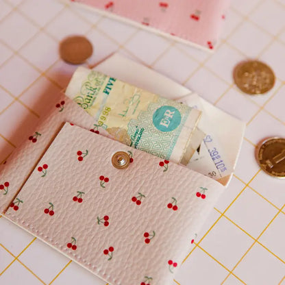 ECKE card case with cherry motif