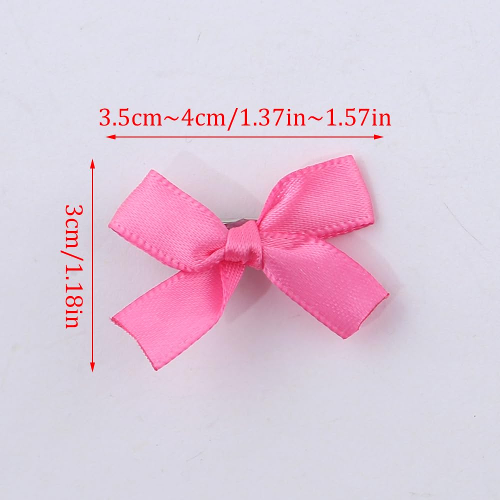 Pack of 8 Pink Bow Hair Clips Women's Hair Clips Small Bow Hair Clips for Women Hair Accessories Pink Hair Clip Hair Clips Bows Hair Clips Women's Hair Clips Girls Hair Accessories