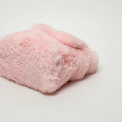 Blumarine Pink Faux Fur Handbag