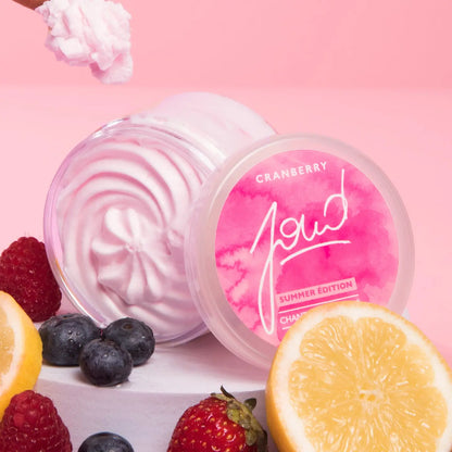 Geschaumte Shea-Butter mit Cranberry