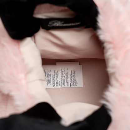 Blumarine Pink Faux Fur Handbag