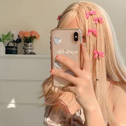 Pack of 8 Pink Bow Hair Clips Women's Hair Clips Small Bow Hair Clips for Women Hair Accessories Pink Hair Clip Hair Clips Bows Hair Clips Women's Hair Clips Girls Hair Accessories