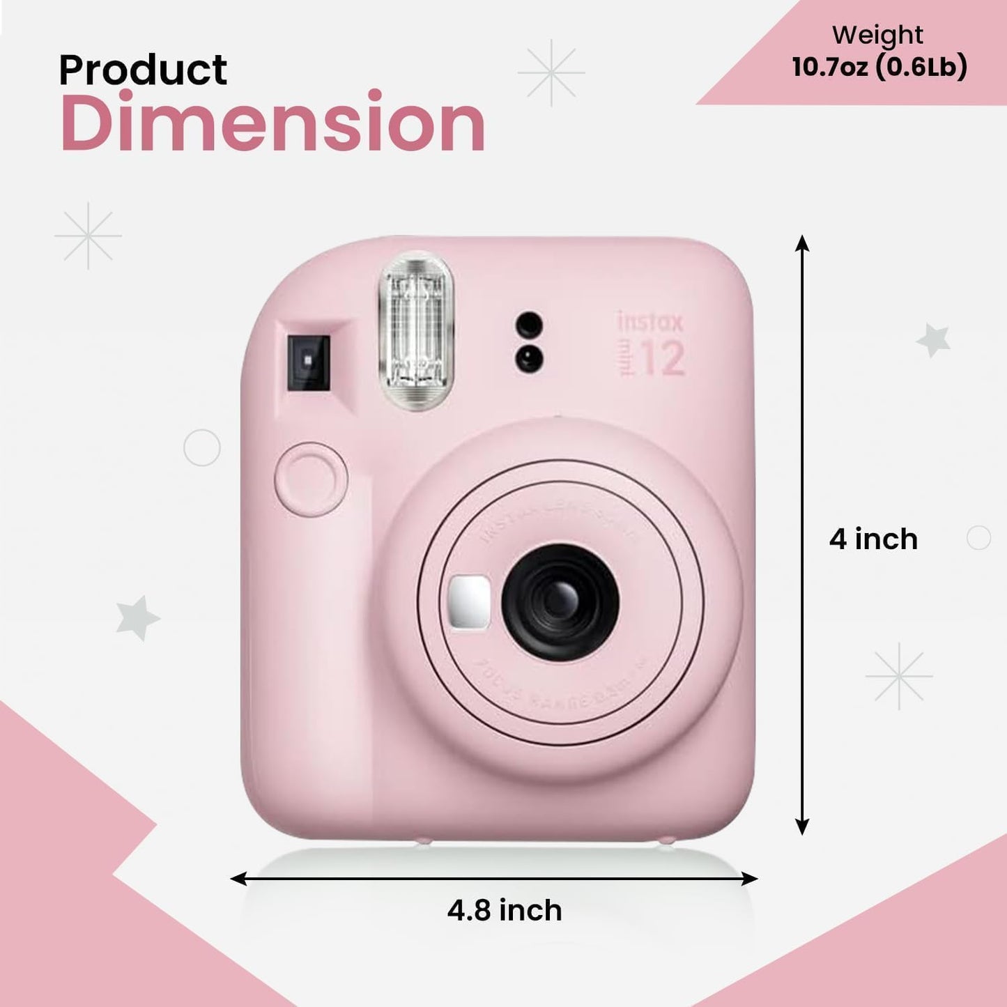 Fujifilm Mini 12 Bundle – Blossom Pink