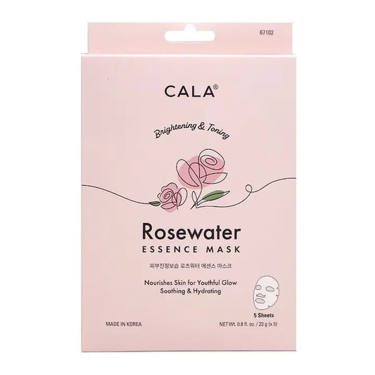 CALA 67102 Rose Water 5-Piece Face Mask