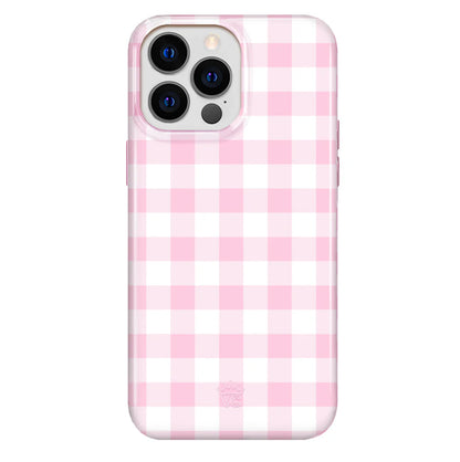 Baby Pink Gingham Iphone Case