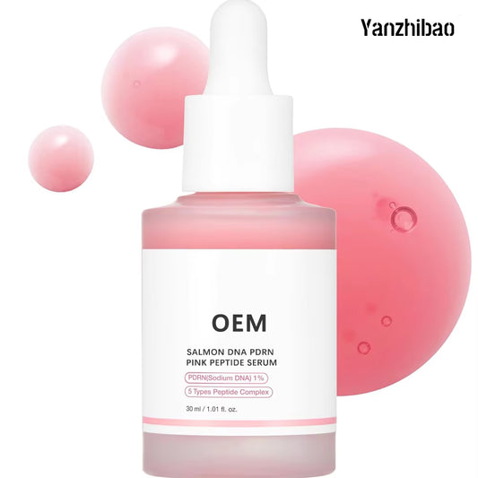 OEM Salmon DNA + PDRN Face Serum Pink Peptide&Niacinamide Korean Skincare for Moisturizing, Brightening