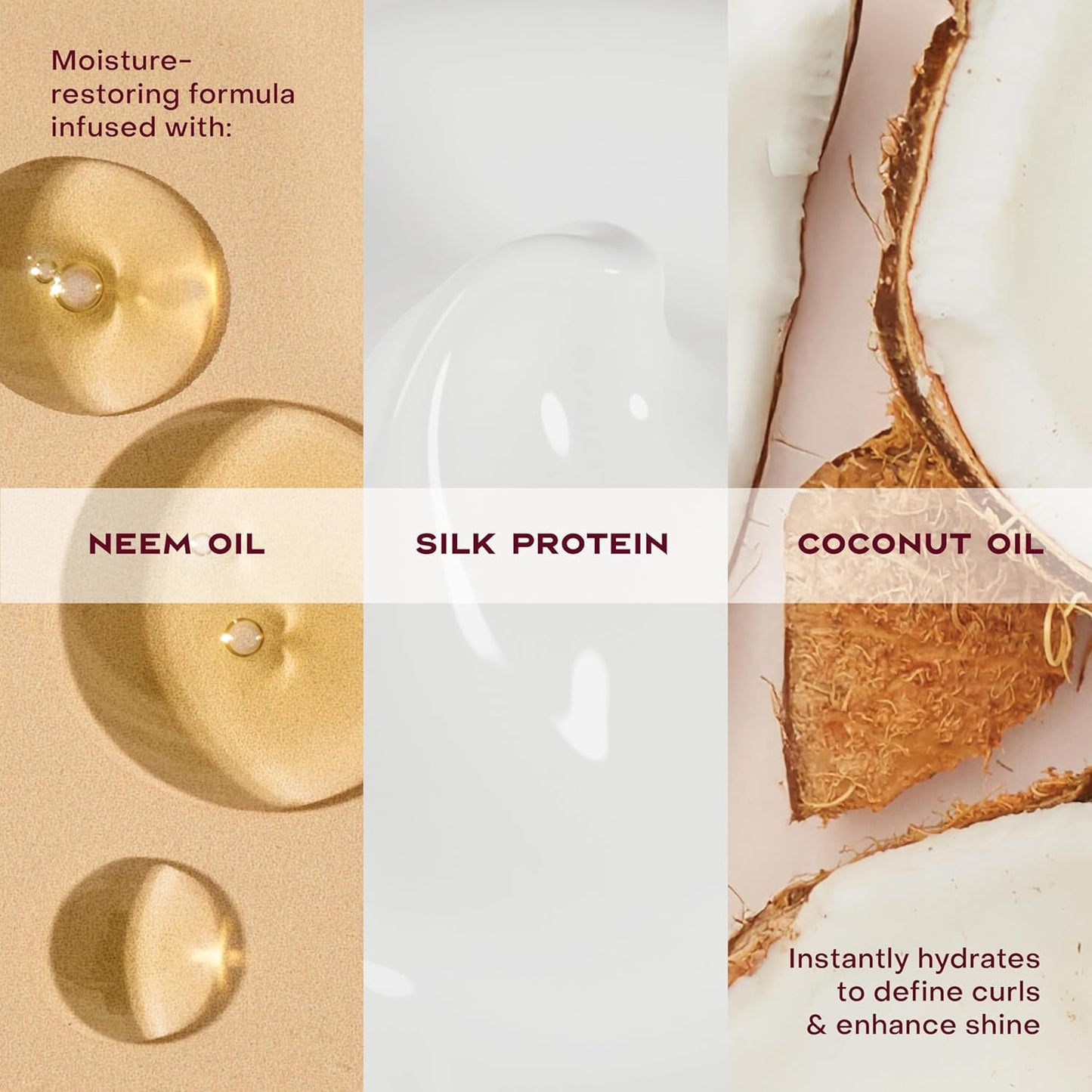 SheaMoisture Curl-Enhancing Smoothie Hair Cream, Coconut and Hibiscus for thick, curly hair, sulfate-free and paraben-free, curl cream, 590 ml