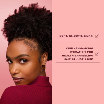 SheaMoisture Curl-Enhancing Smoothie Hair Cream, Coconut and Hibiscus for thick, curly hair, sulfate-free and paraben-free, curl cream, 590 ml