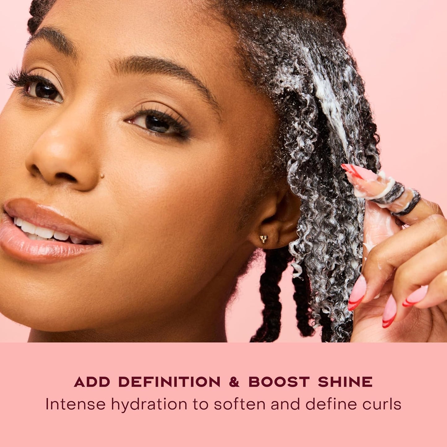 SheaMoisture Curl-Enhancing Smoothie Hair Cream, Coconut and Hibiscus for thick, curly hair, sulfate-free and paraben-free, curl cream, 590 ml