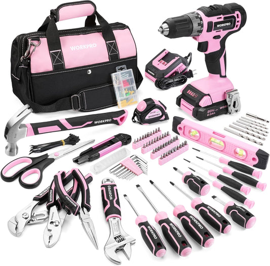 WORKPRO Pink Power Kit – 157PCS