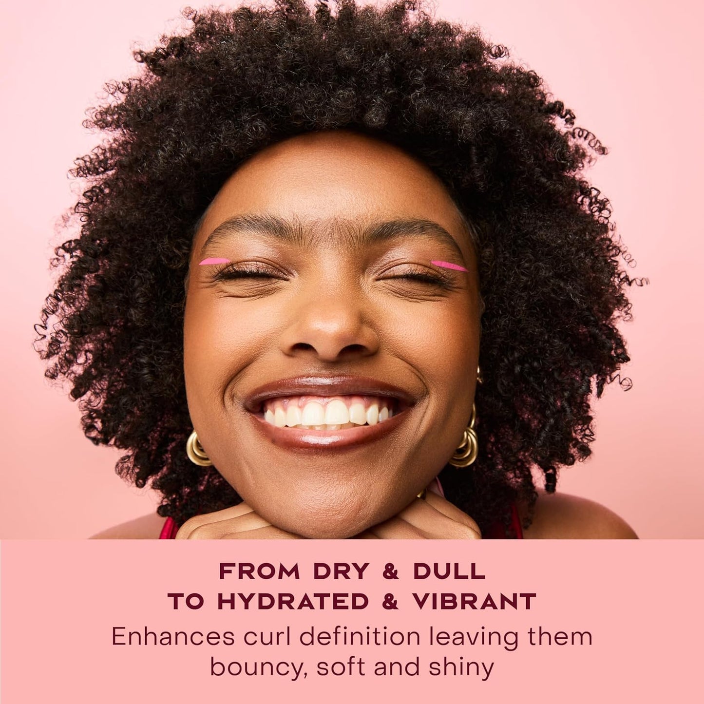 SheaMoisture Curl-Enhancing Smoothie Hair Cream, Coconut and Hibiscus for thick, curly hair, sulfate-free and paraben-free, curl cream, 590 ml