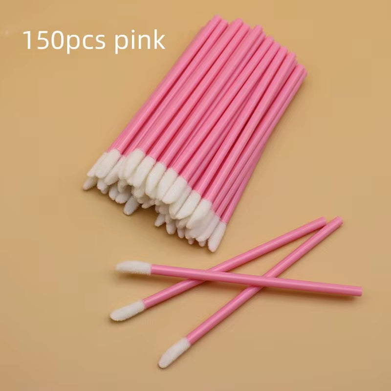 50/150 Pcs Disposable Lip Brush Makeup Brushes Pen Lipstick Mascara Wands Brush Cleaning Eyelash Cosmetic Brush Applicators