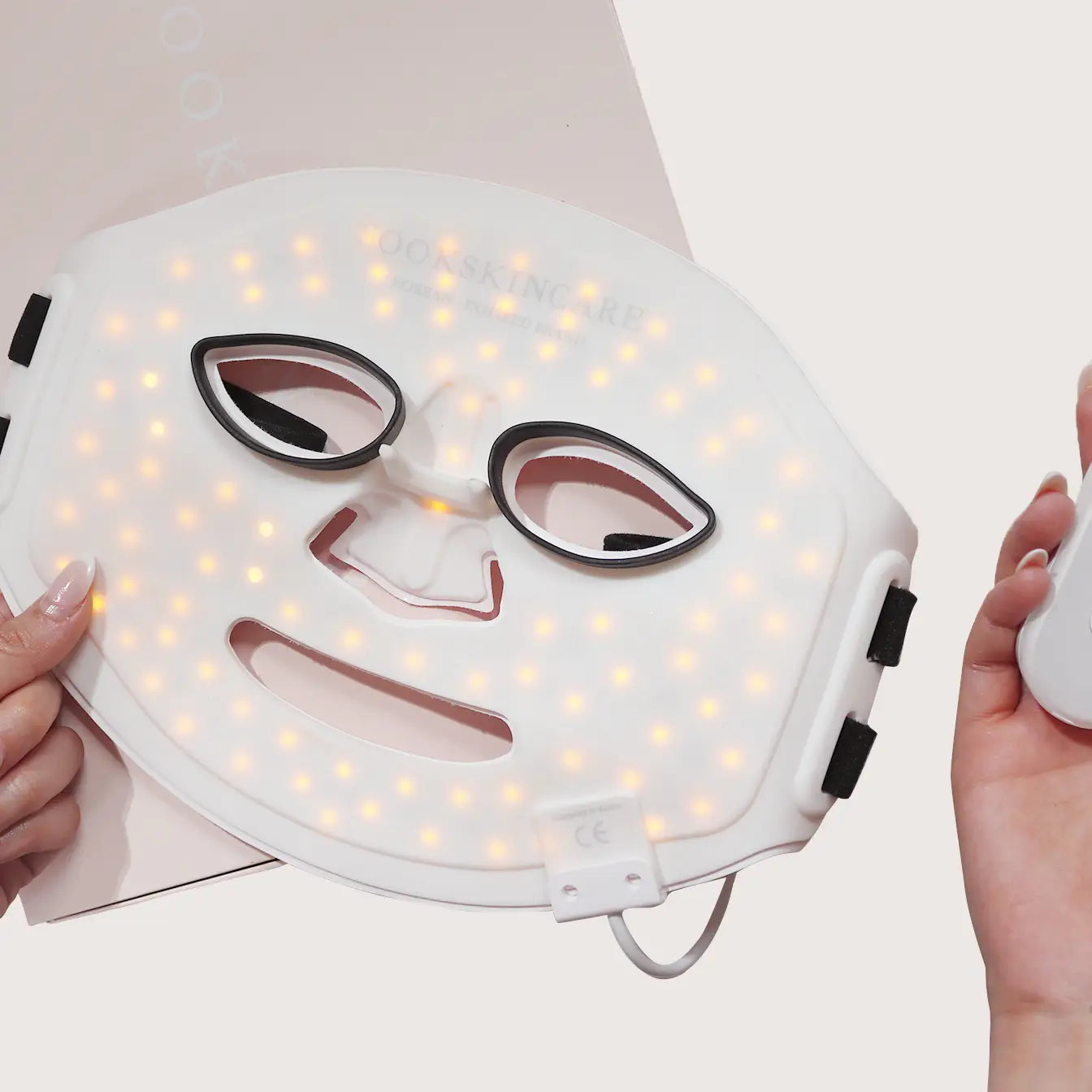 The K-Mask LED face mask for the treatment of hyperpigmentation, skin aging and acne