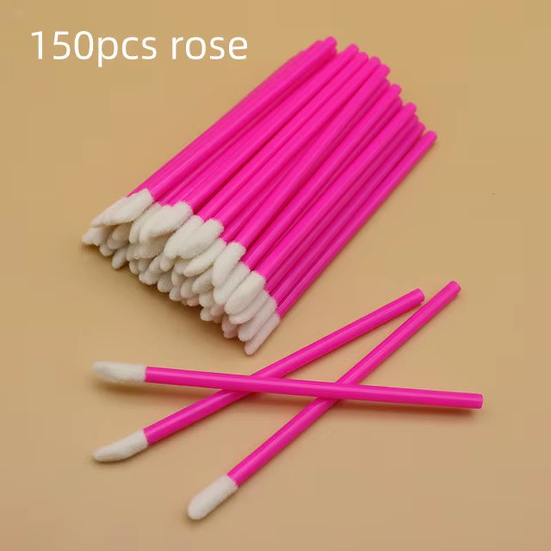 50/150 Pcs Disposable Lip Brush Makeup Brushes Pen Lipstick Mascara Wands Brush Cleaning Eyelash Cosmetic Brush Applicators