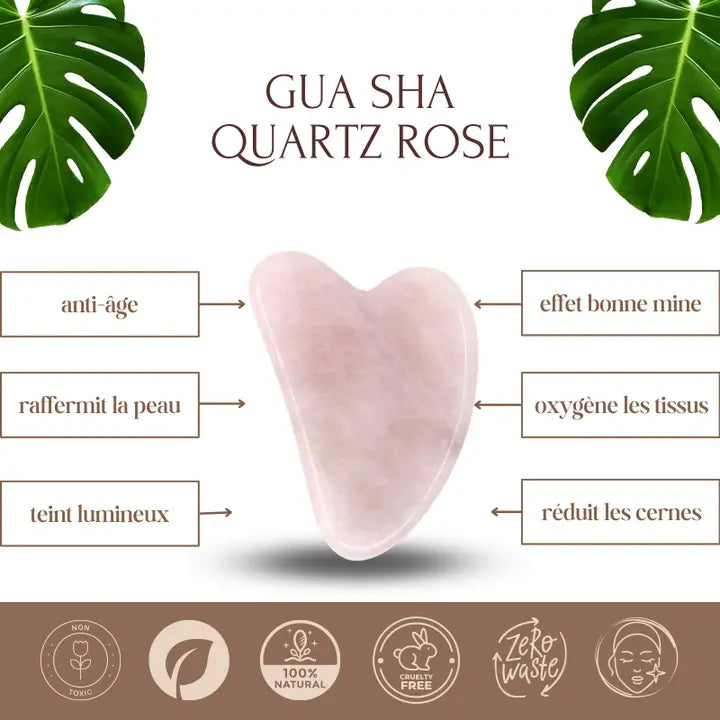 11-pack pink quartz Gua Sha with case + 1 free piece