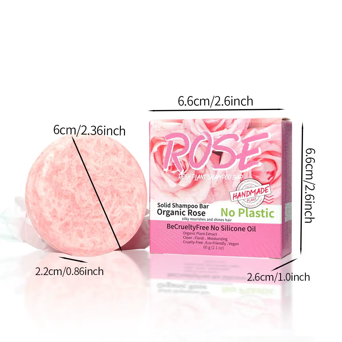 Pink Rose Shampoo Soap, Essential Oil, Handmade Soap, Nourishing, Oil Controlling, Stain Removing, Floral Fragrance Overflowing