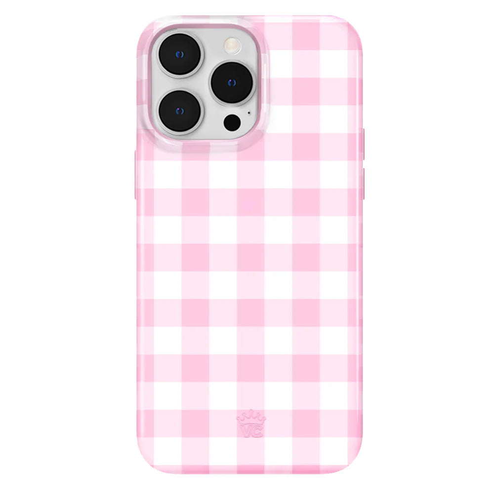 Baby Pink Gingham Iphone Case