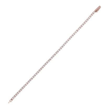 Tennis bracelet with cubic zirconia