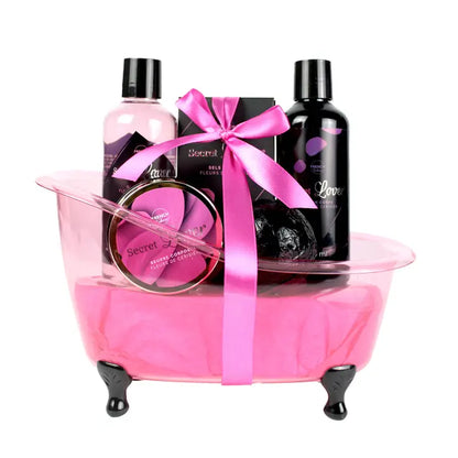 Rosé/gold cherry blossom bathtub