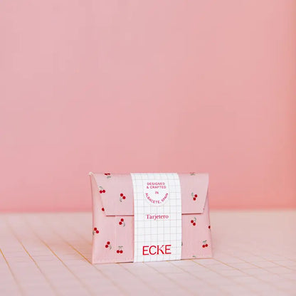 ECKE card case with cherry motif