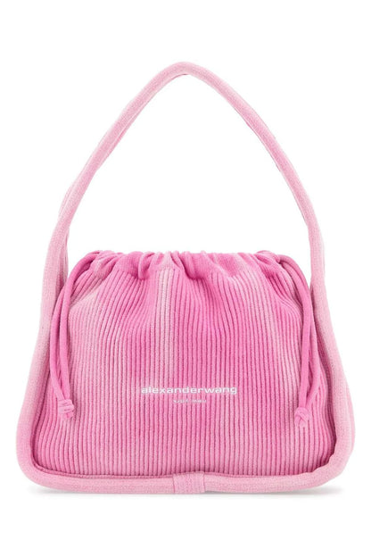 PINK CORDUROY SMALL RYAN HANDBAG