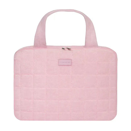 Pink cosmetic bag TOWEL with hanger
