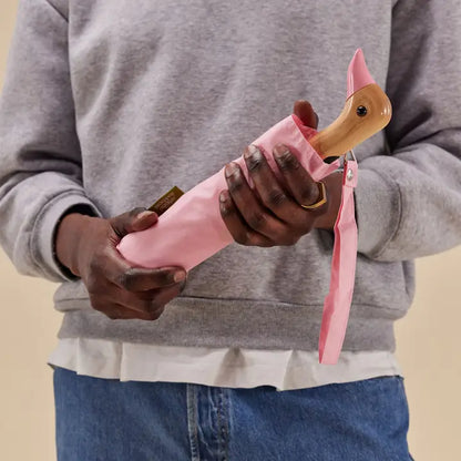 Powder pink compact eco-friendly original Duckhead umbrella