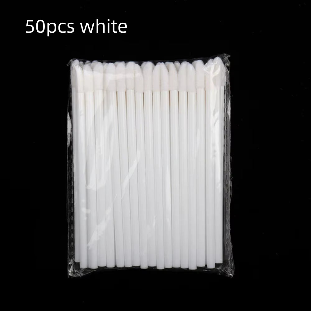 50/150 Pcs Disposable Lip Brush Makeup Brushes Pen Lipstick Mascara Wands Brush Cleaning Eyelash Cosmetic Brush Applicators