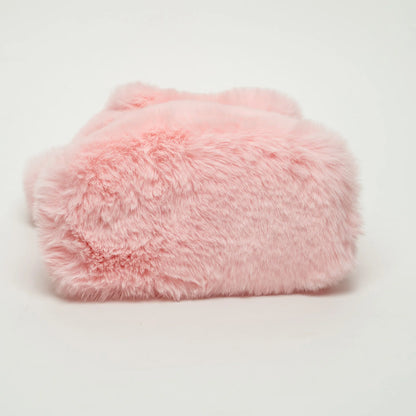 Blumarine Pink Faux Fur Handbag