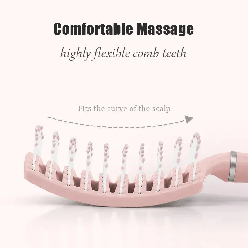 Anti-Hair Loss Air Cushion Massage Hair Brush - Fluffy Hair Styling Tool for All Hair Types Long Thick Thin Curly Natural