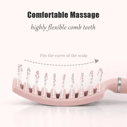 Anti-Hair Loss Air Cushion Massage Hair Brush - Fluffy Hair Styling Tool for All Hair Types Long Thick Thin Curly Natural