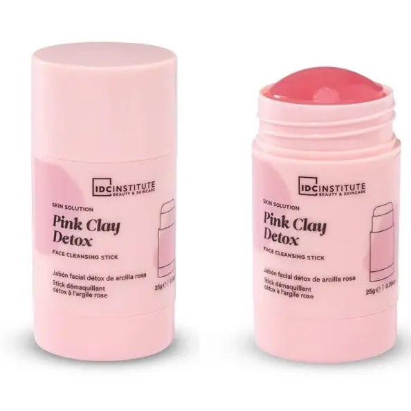 IDC Cleansing Facial Stick with pink clay for detoxification