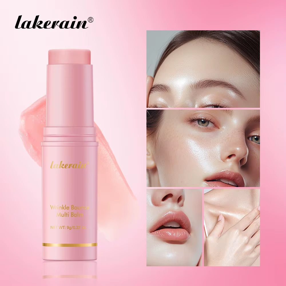 Korean Pink Hydrating Stick Extract Deep Hydrating Facial Skin Multi-Functional Pink Balm Stick Skin Care Makeup Base Products