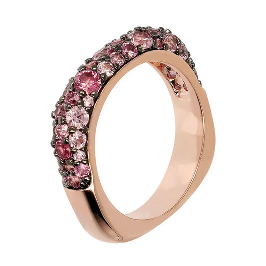 Riviera Pavé ring made of natural stones and cubic zirconia